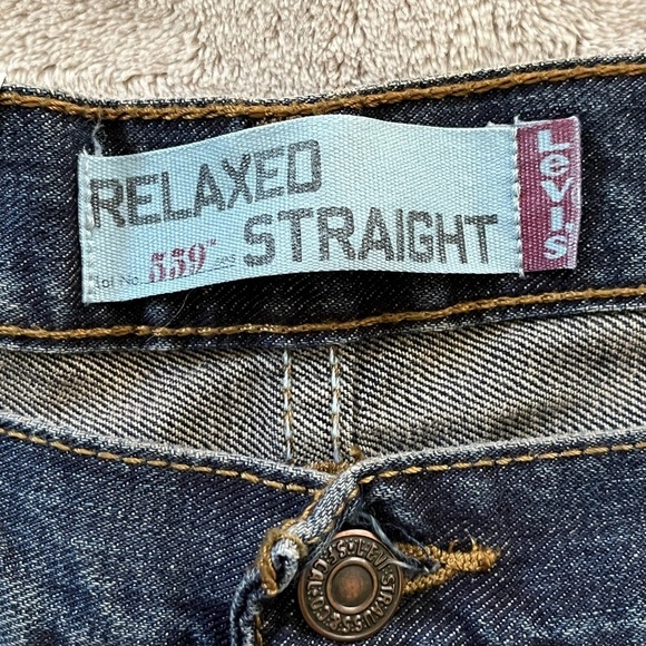 NWT! Levi's 559 Jeans Men`s 36 x 30 Relaxed Straight Leg Fit Blue Jean Denim - Picture 8 of 12